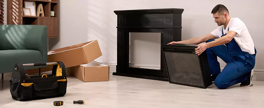 Old Rusted Metal Fireplace Repair And Replacement in Newark, NJ