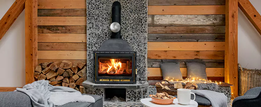 Thelin Hearth Products Direct Vent Gas Stove Fireplace Inspection in Newark, New Jersey